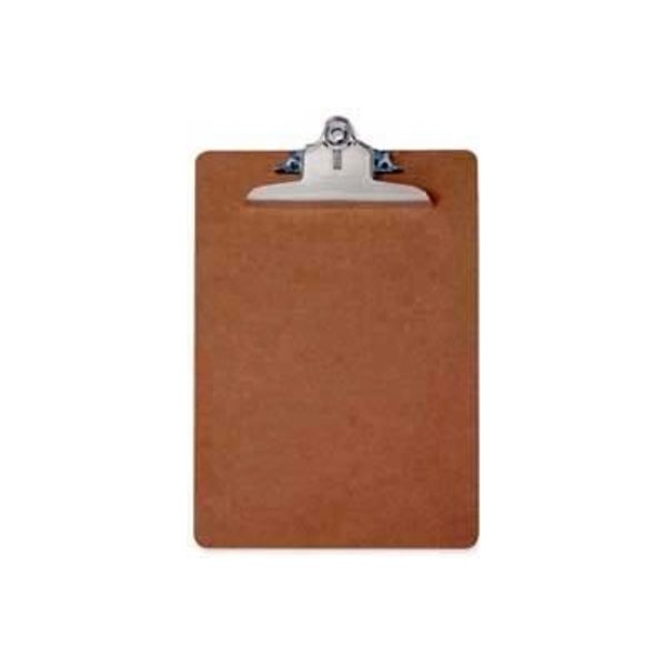 Saunders Mfg Saunders Recycled Hardboard Clipboard, Letter Size, 8-1/2" x 12", Brown 5612